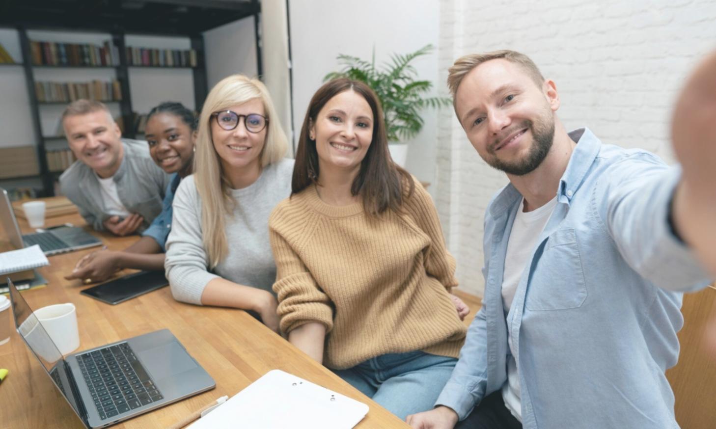 Business professionals discussing financial strategy documents