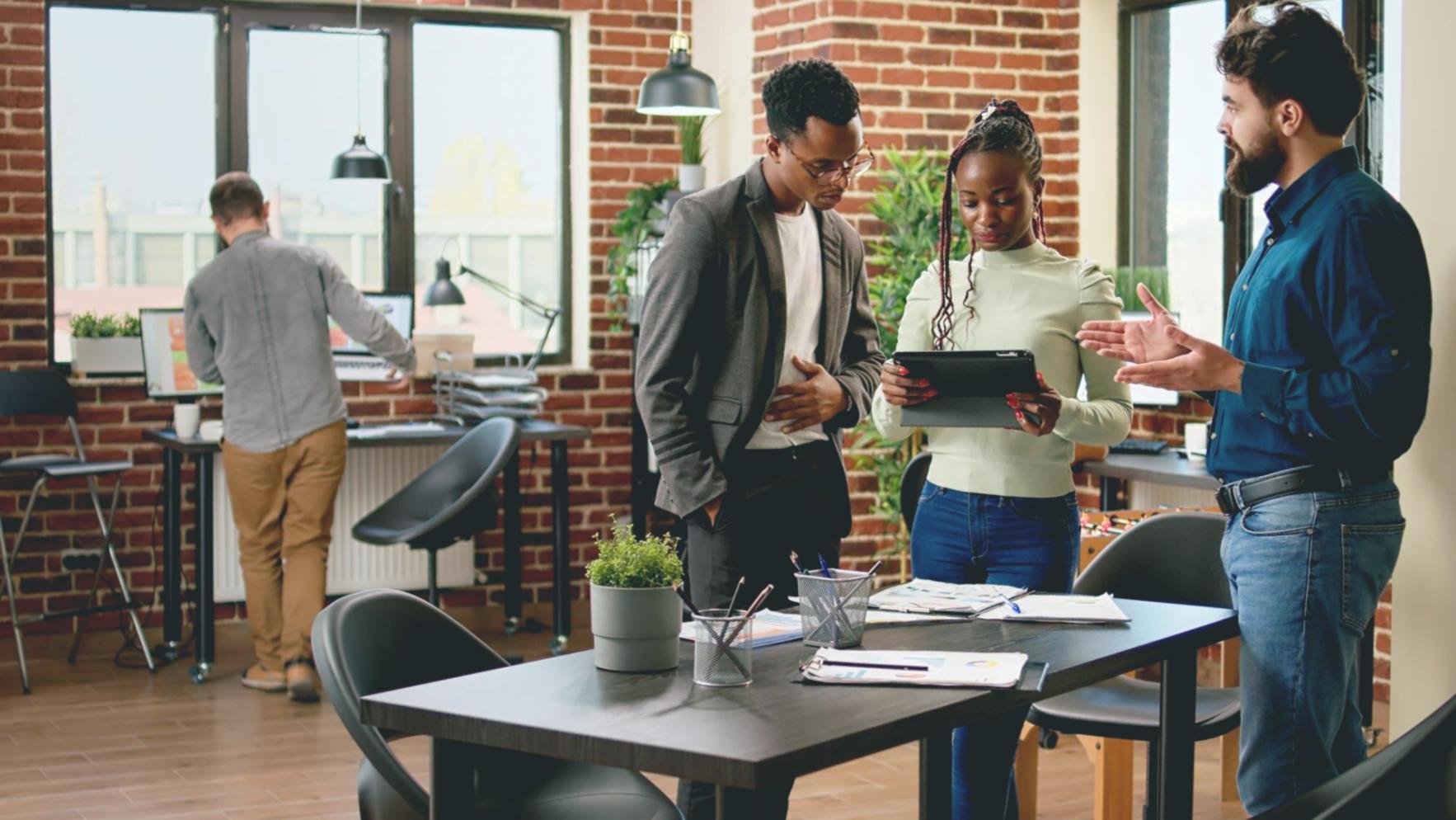 Financial model spreadsheet being reviewed during consultation